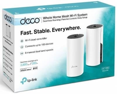TP-Link Deco M4 - AC1200 Whole Home Mesh Wi-Fi System (2-Pack)