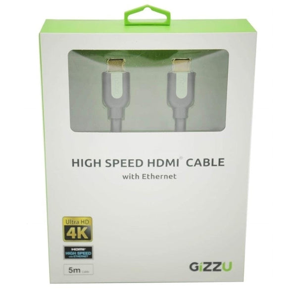 Gizzu High Speed HDMI 5m Cable with Ethernet