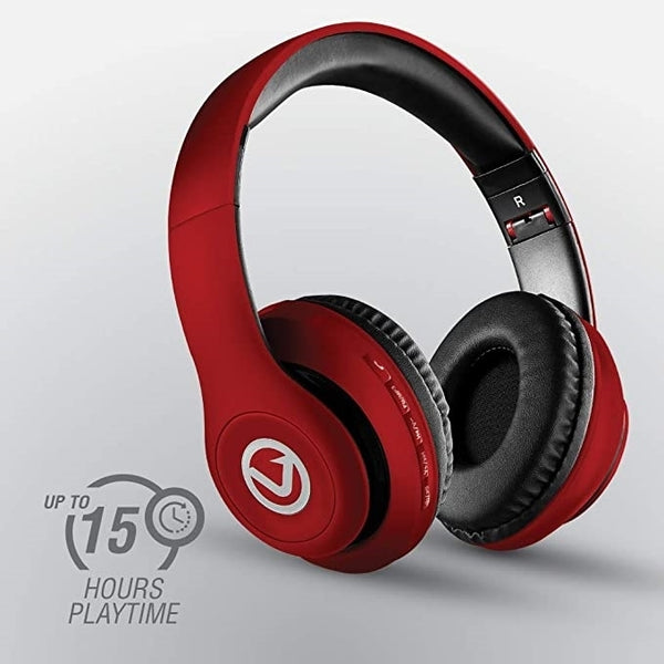 Volkano Impulse Series Bluetooth Headphones - Red