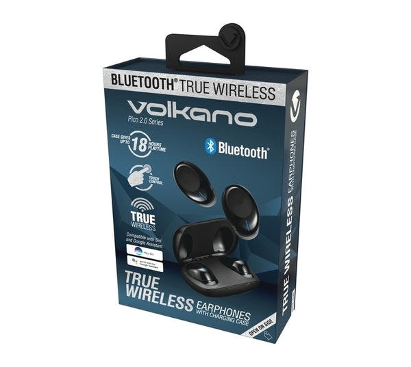 Volkano Pico Series True Wireless Bluetooth Earphones -Black