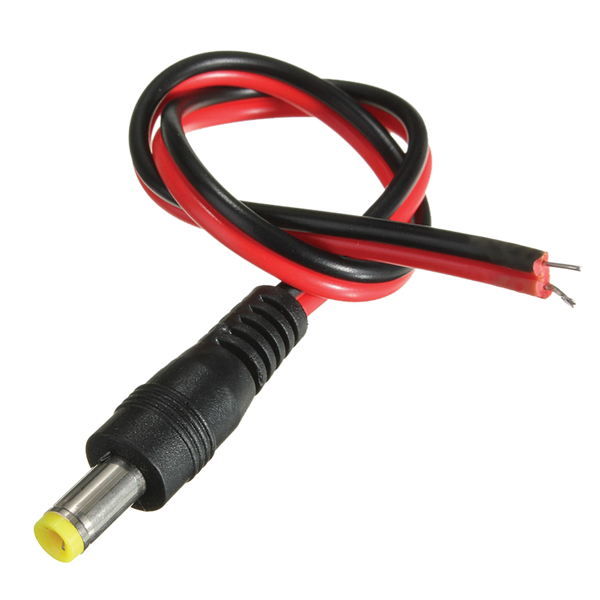 Male DC Jack Connector with Wire