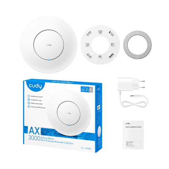 Cudy AX3000 2.5G Wi-Fi 6 Access Point AP3000 1.0