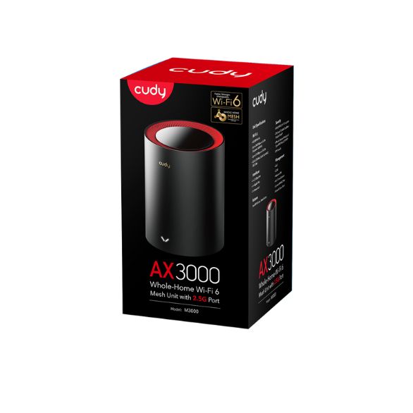 Cudy AX3000 2.5G Mesh Wi-Fi 6 System M3000 1.0 (1 Pack)