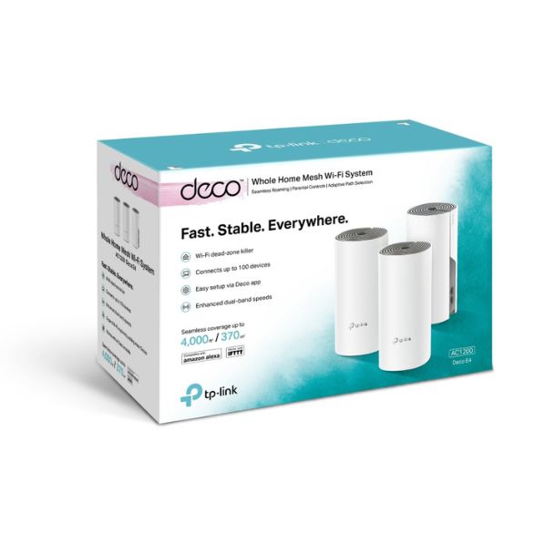 TP-link Deco E4-AC1200 Whole-home Mesh Wi-fi System (3 Pack)