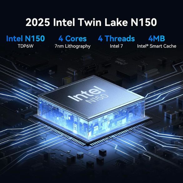 Blackview MP60 Mini PC Intel N150 16GB Ram 512GB SSD Win11 Pro