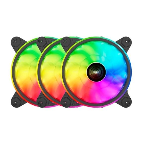 Raidmax 120mm 3Pin ARGB 3 Pack Case Fan