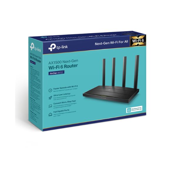 TP-Link Archer AX12 AX1500 Next-Gen Wi-Fi 6 Router